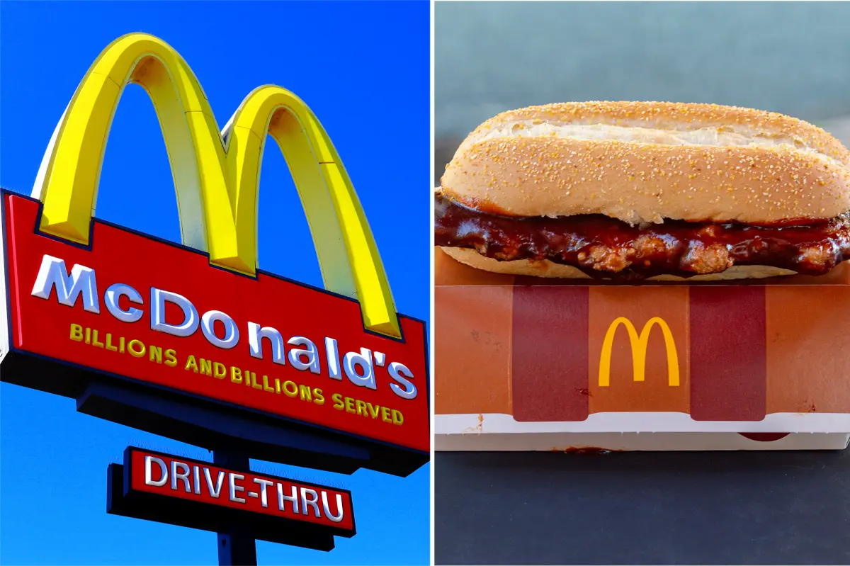 McDonald's is being sued in a class-action case for not including rib meat in the popular 'McRib' sandwich.