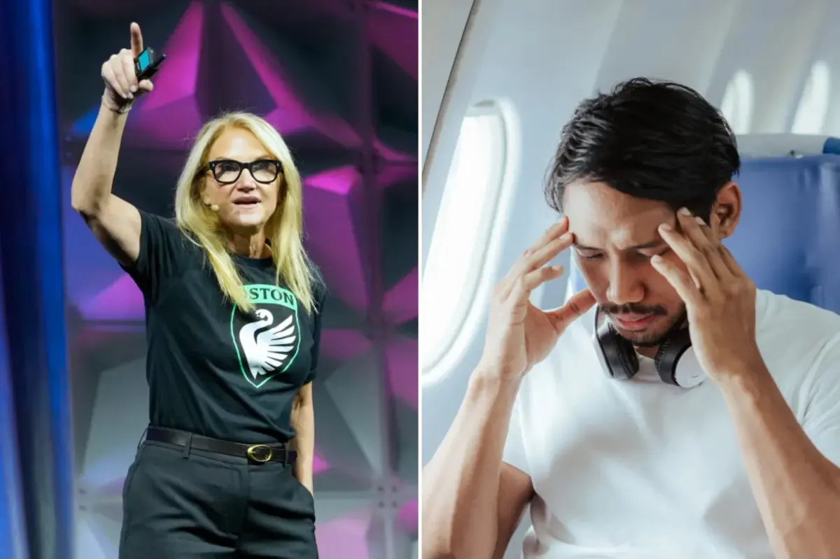 Mel Robbins shares an easy mental technique to reduce fear of flying.