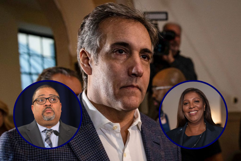 Michael Cohen: &lsquo;I felt forced and intimidated&rsquo; by Letitia James and Alvin Bragg to testify against Trump