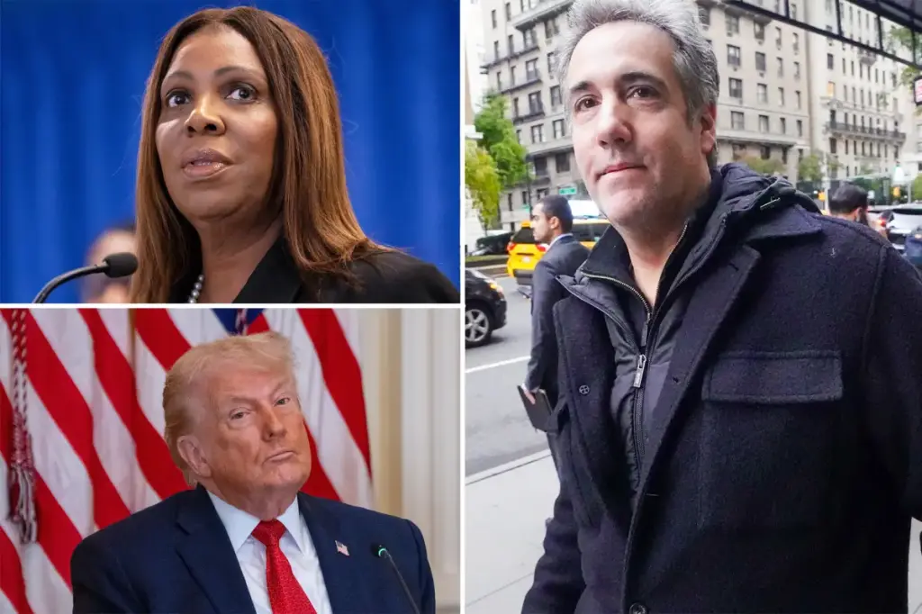 Michael Cohen alleges he was pressured by Letitia James to betray Trump