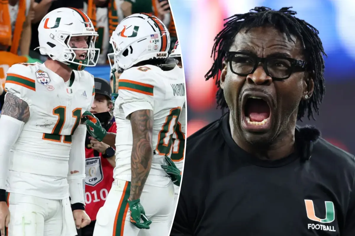 Michael Irvin goes crazy as Carson Beck scores the winning touchdown for Miami.