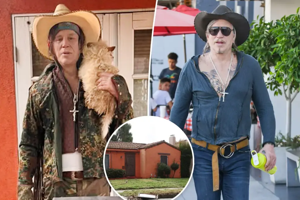 Mickey Rourke seeks funds to prevent eviction due to a $60,000 rent shortfall