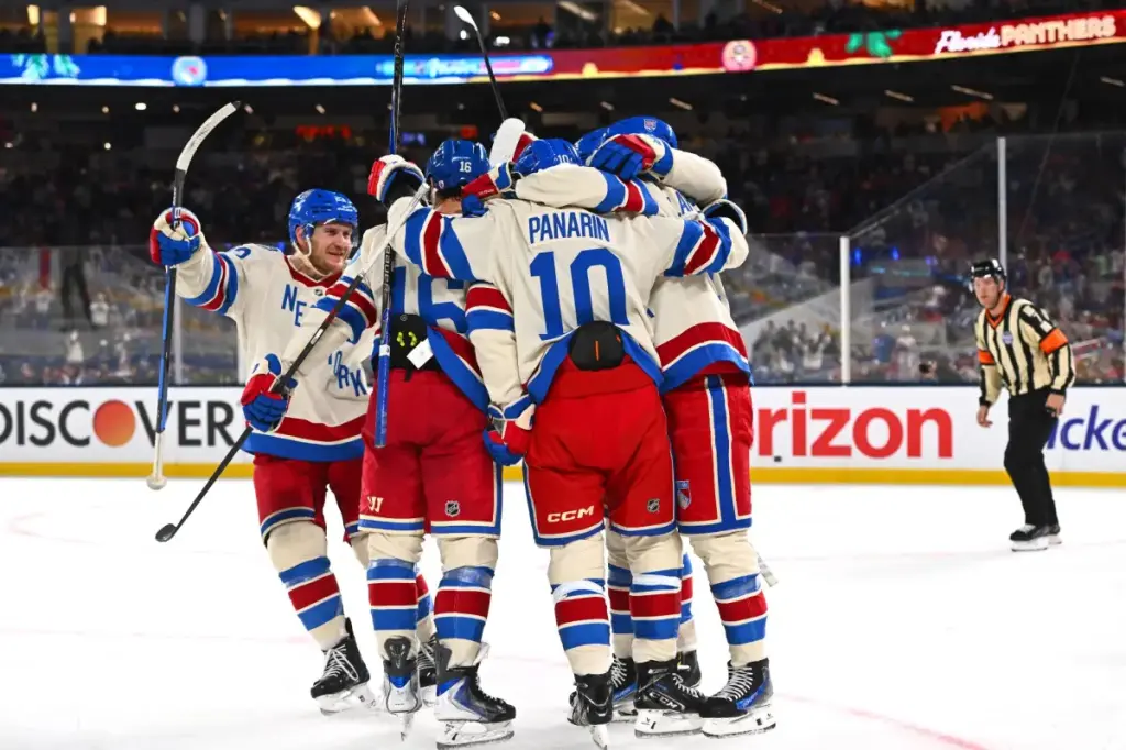 Mika Zibanejad's three goals propel Rangers to victory against Panthers in Winter Classic