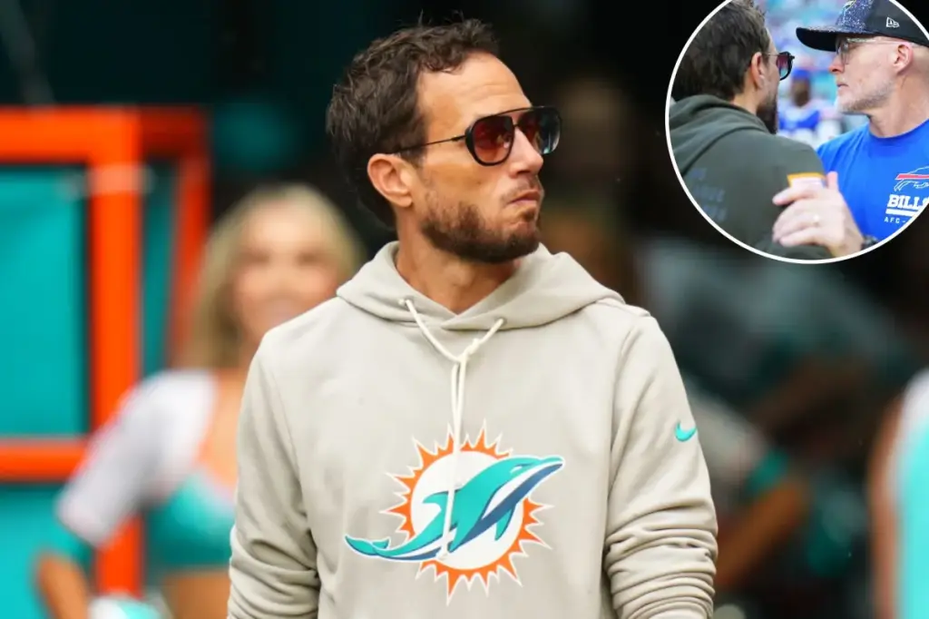 Mike McDaniel talks to the Bills about their head coach position after accepting the Chargers job