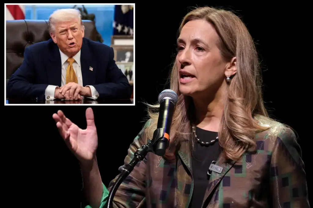 Mikie Sherrill, the governor-elect of New Jersey, promises to lead the state in opposition to Trump.