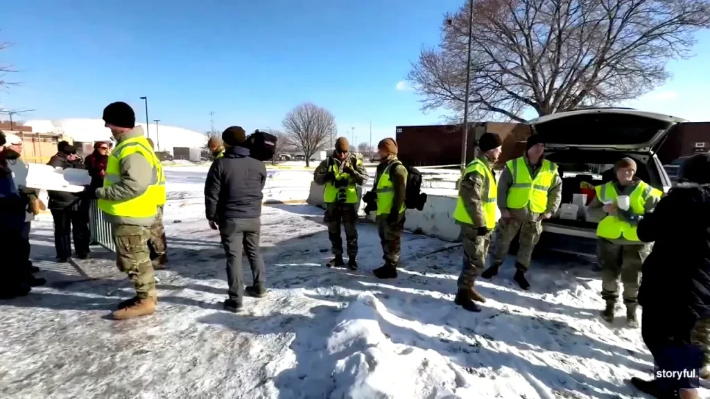 Minnesota National Guard provides coffee and donuts to anti-ICE demonstrators