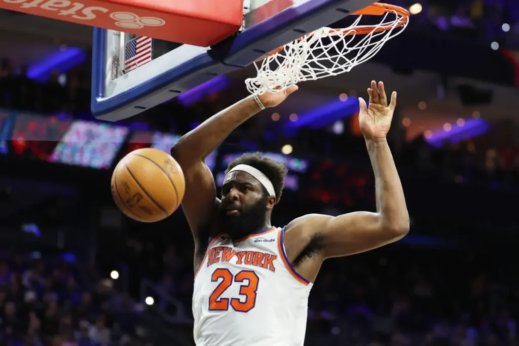 Mitchell Robinson of the Knicks has had his alley-oop requests acknowledged.