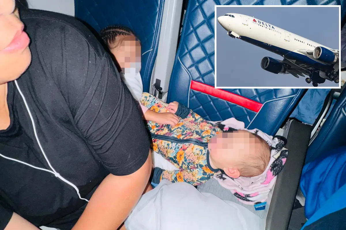 Mother criticized for sharing photo from Delta flight lacking a seat for her baby