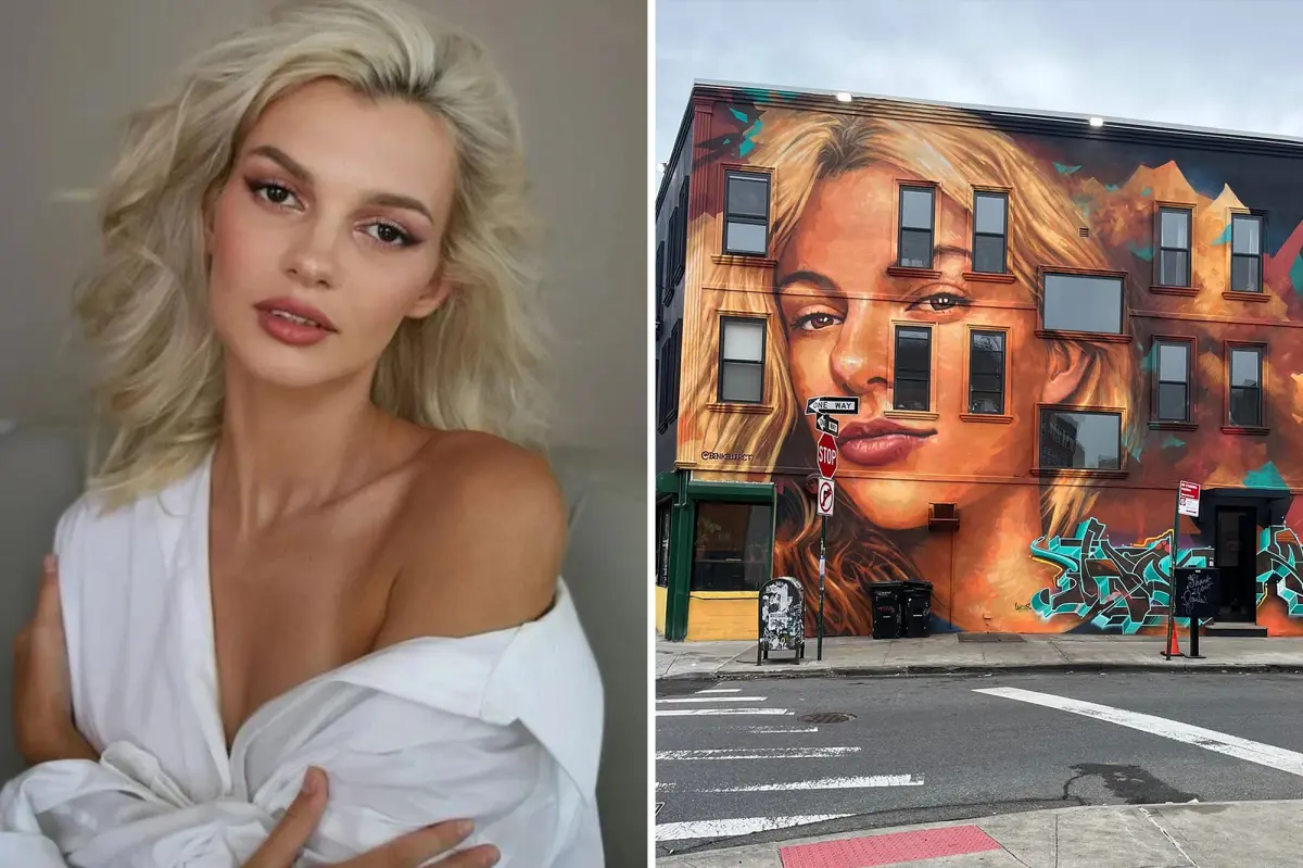 Mural funded by Elon Musk of slain Ukrainian refugee Iryna Zarutska appears in Brooklyn, angering local progressives.