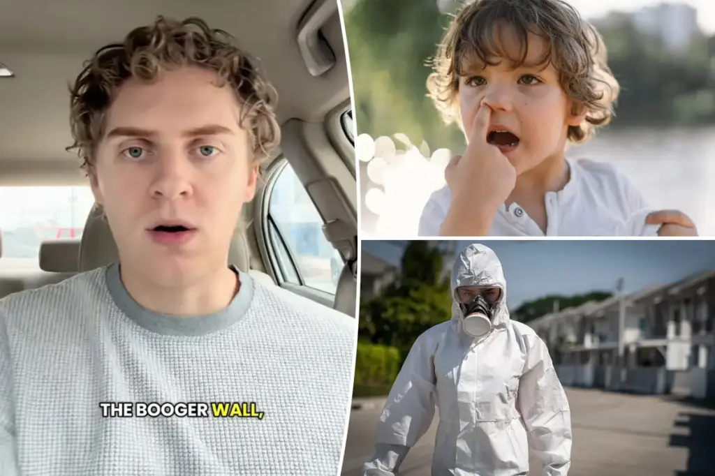 My childhood 'booger wall' landed me in the hospital