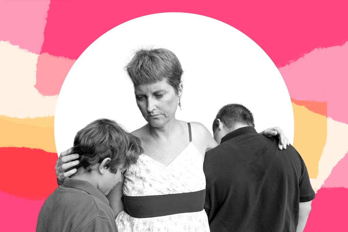 My former partner is gone from my life for good. I can’t act like I’m not happy, even for the sake of my children.