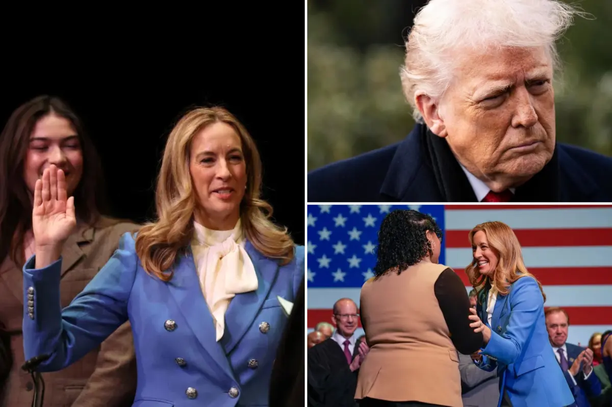 NJ Governor Mikie Sherrill claims Trump is improperly taking power in his inauguration speech.