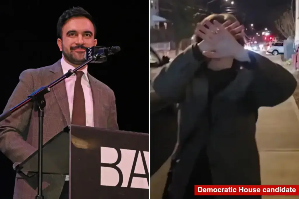 NY Democrats in House primary dodge questions about Mamdani's endorsement during uncomfortable interactions, with one member covering her face.
