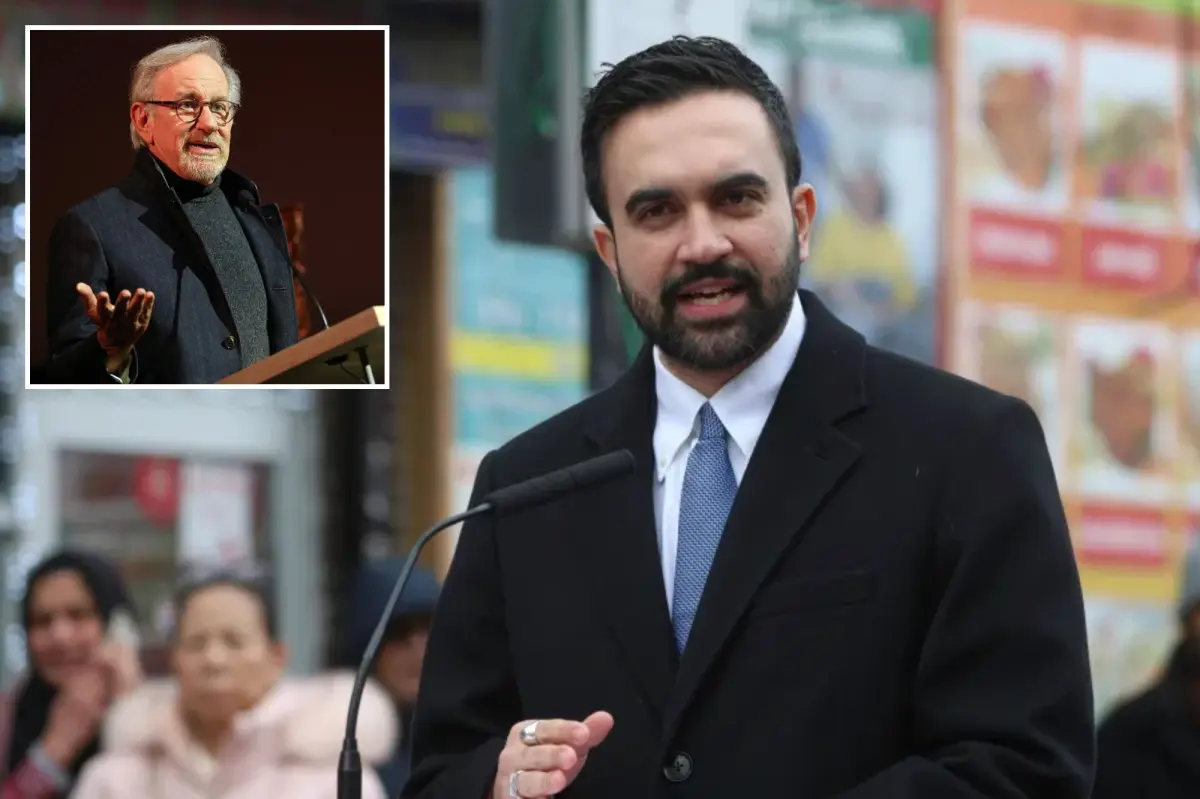 NYC Mayor Zohran Mamdani holds a private meeting with Steven Spielberg shortly after taking office.