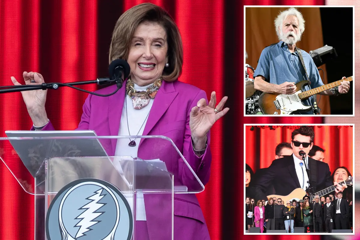 Nancy Pelosi criticized for awkward display at Bob Weir's memorial service