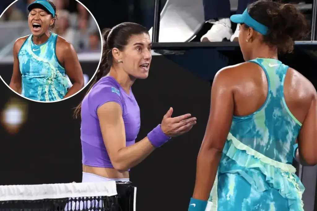 Naomi Osaka's Australian Open match concludes with a tense argument