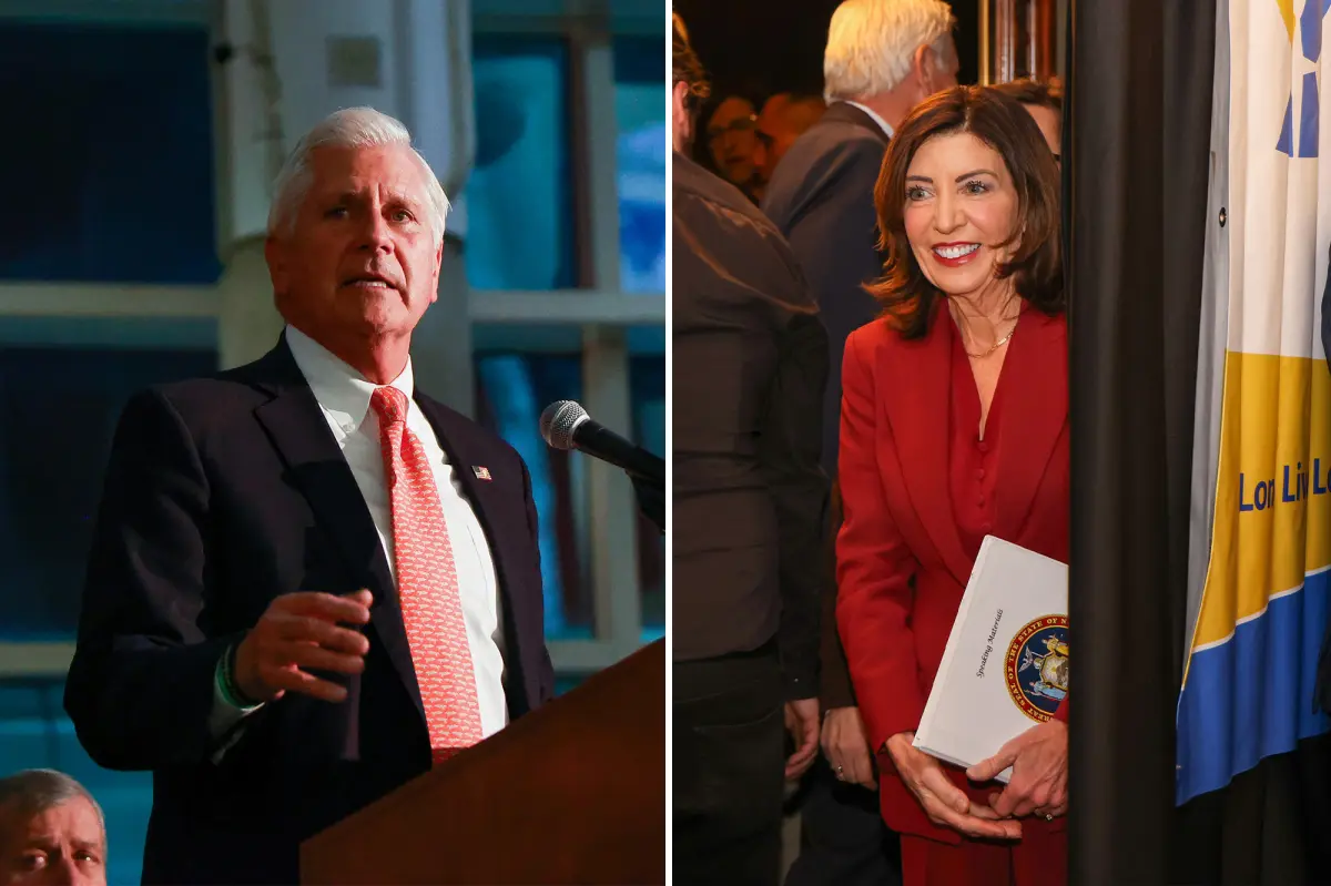 Nassau County Executive Bruce Blakeman begins his second term highlighting achievements and criticizing Hochul.