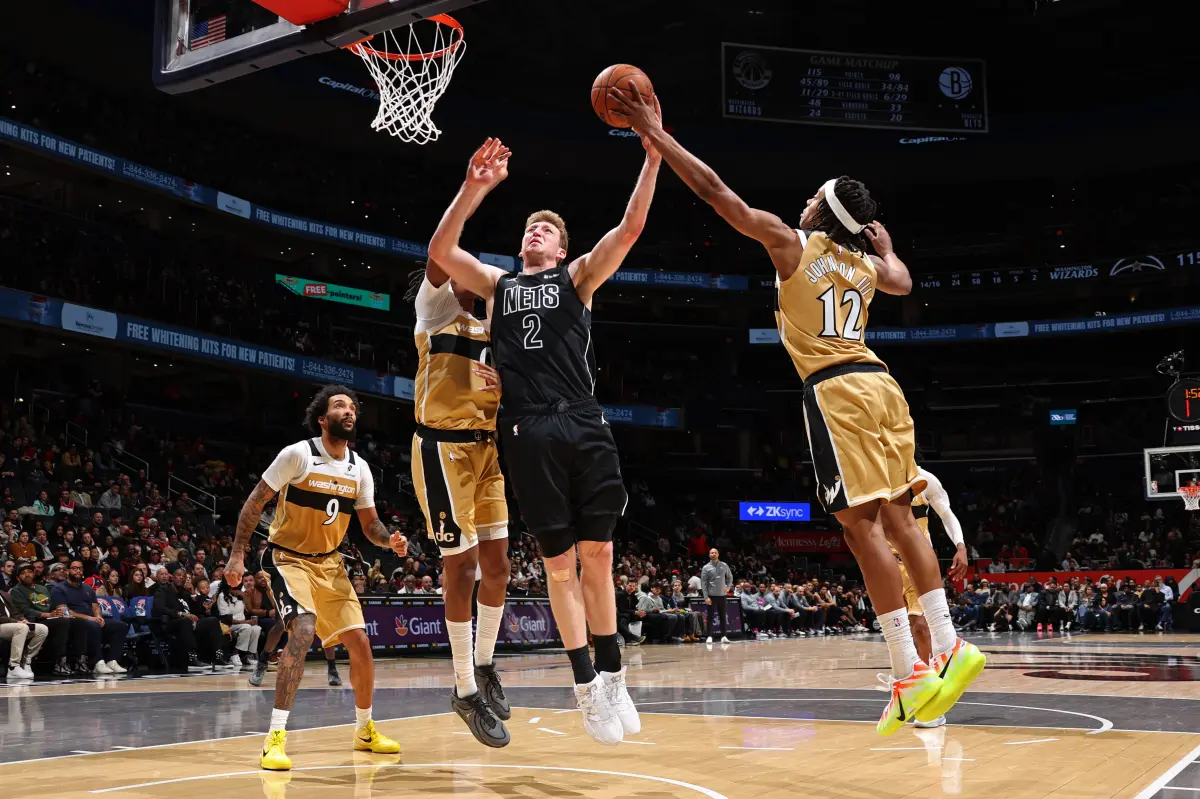 Nets struggle without enough players and fall to Wizards for their third consecutive defeat