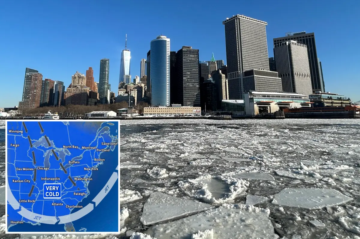 New York City might stay under freezing temperatures for 12 consecutive days due to a polar vortex.