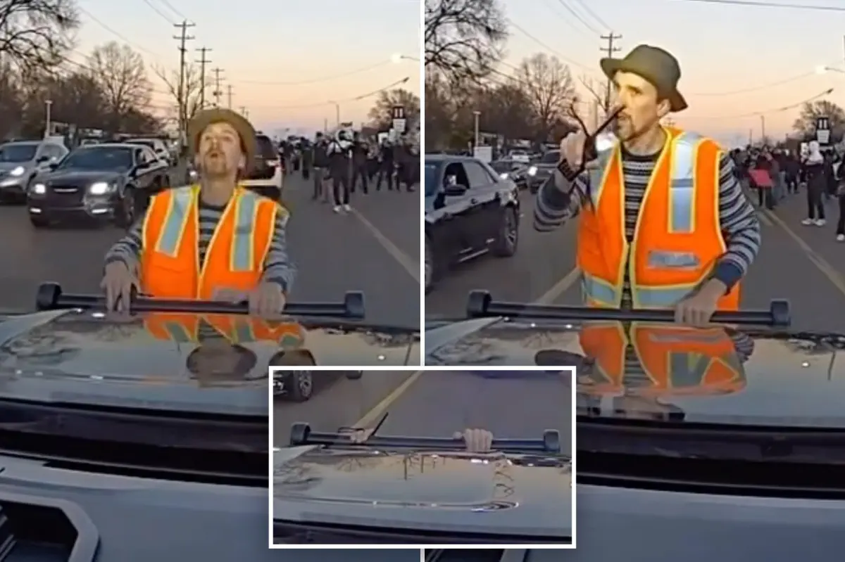 New police dashcam footage disproves allegations that officers ran over a man during a chaotic anti-ICE protest.