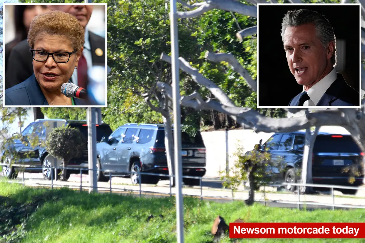 Newsom and Bass avoid upset protesters at the Palisades Fire anniversary