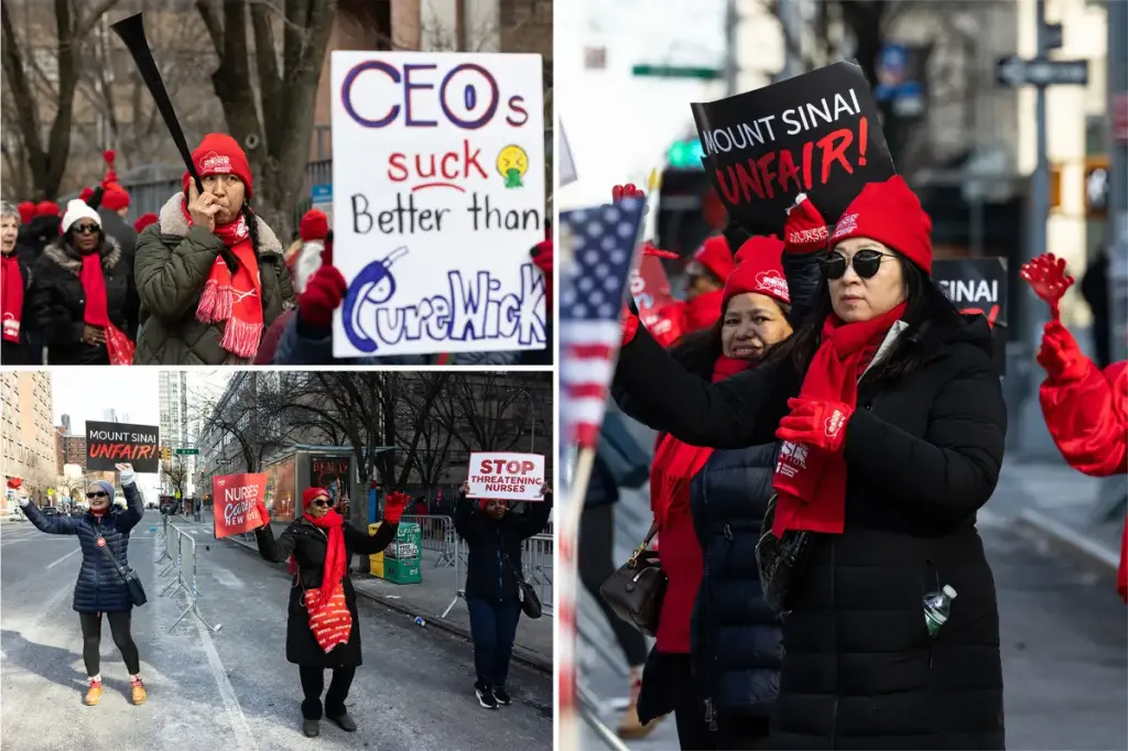 Nurses union in NYC reduces salary demands during second week of strike