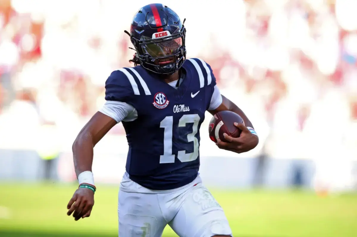 Ole Miss quarterback Austin Simmons is about to enter the transfer portal
