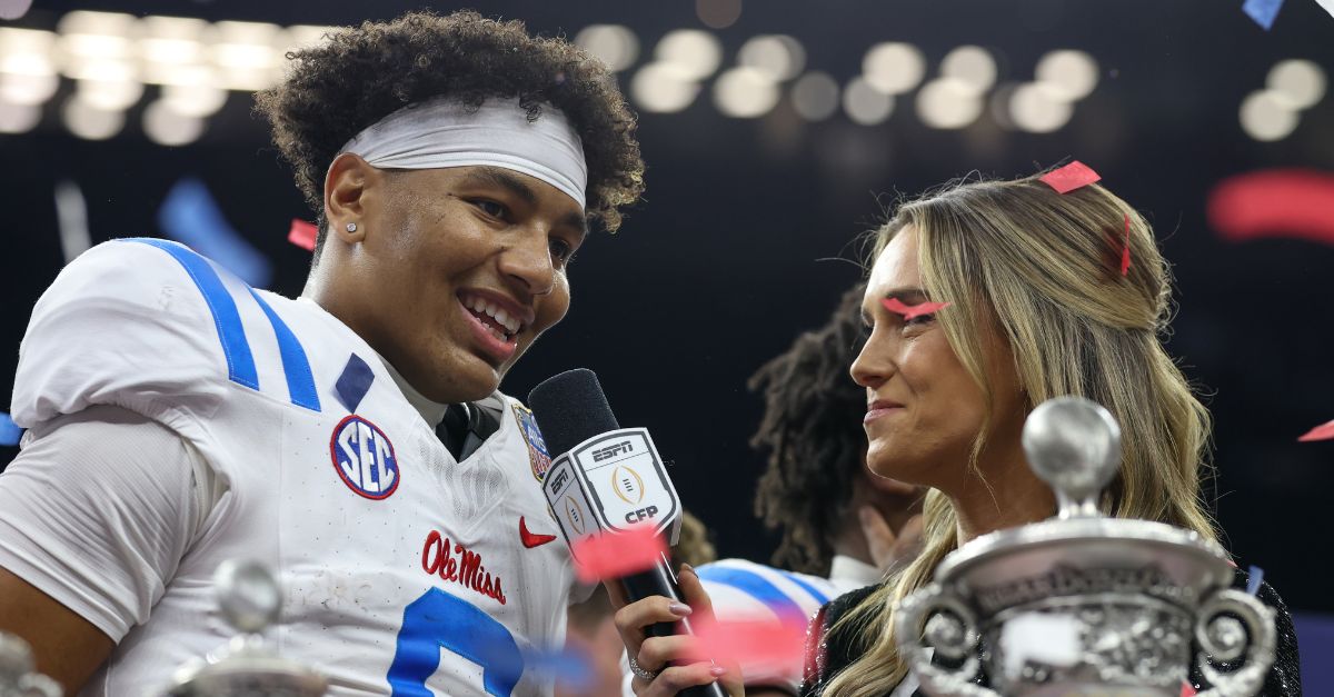 Ole Miss quarterback Trinidad Chambliss acknowledges Jesus after surprising win over Georgia: ‘He’s always been by my side’