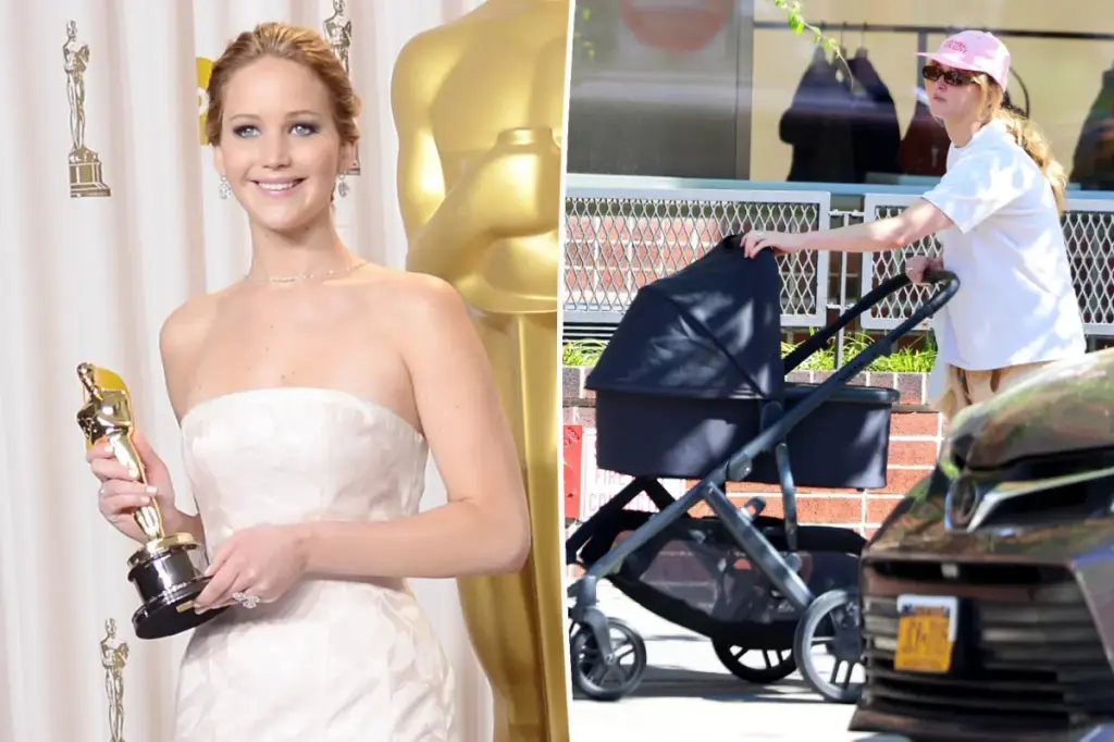 Oscar-winning actress Jennifer Lawrence describes herself as 'a stay-at-home mom'