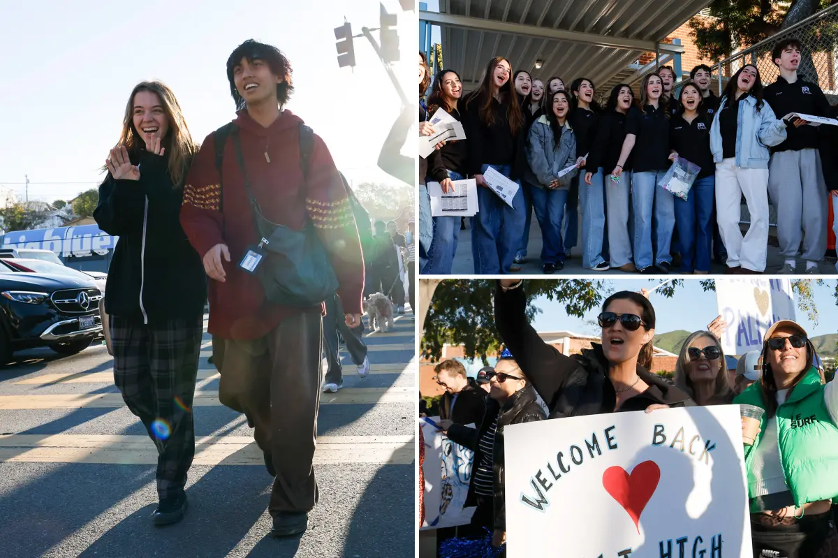 Palisades Charter High School opens again a year after the Los Angeles wildfires damaged its campus.