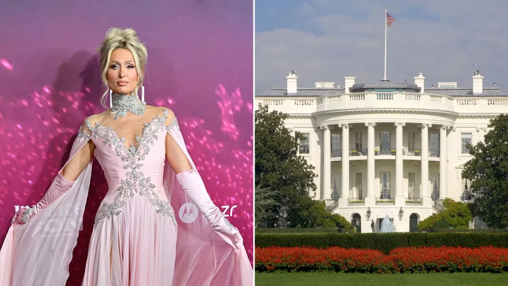 Paris Hilton expresses a desire to color the White House pink if she entered politics.