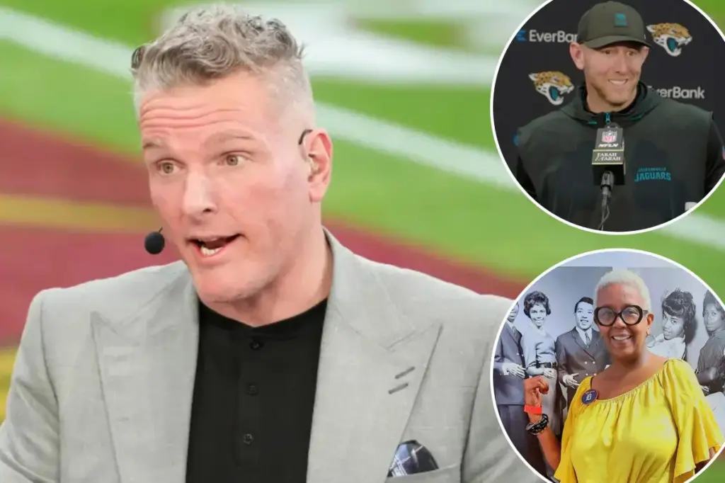 Pat McAfee criticizes sports media for comments made by a reporter during Jaguars head coach Liam Coen's press conference.