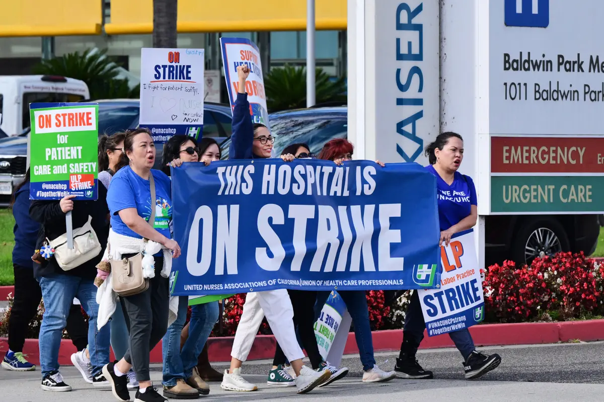 Patients report postponed surgeries and canceled chemotherapy as nurses go on strike.