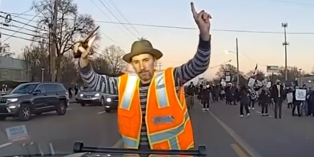 Police provide evidence after accusations that a state trooper struck an anti-ICE protester with a cruiser on the road