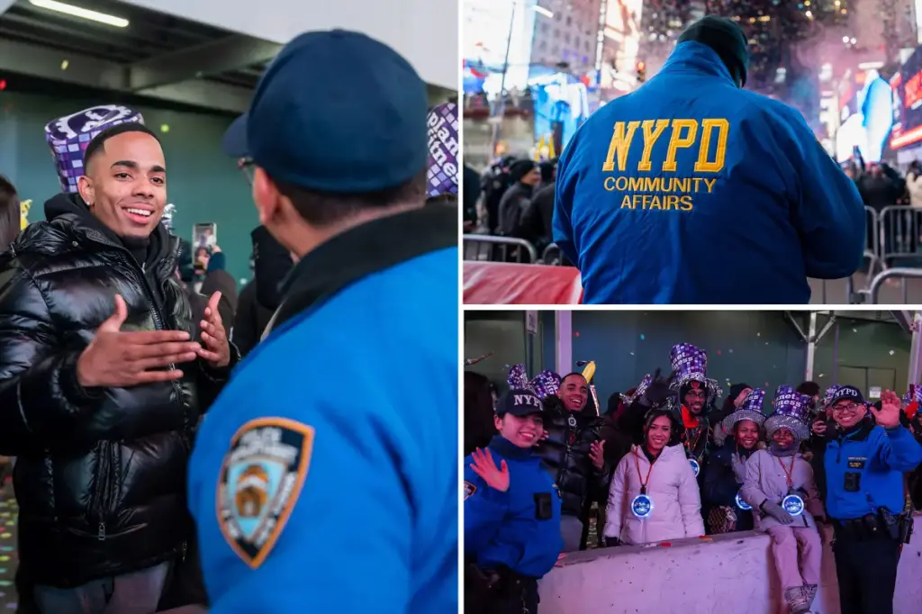 Police took many hearing and visually impaired teenagers to the New Year's Eve celebration in Times Square.