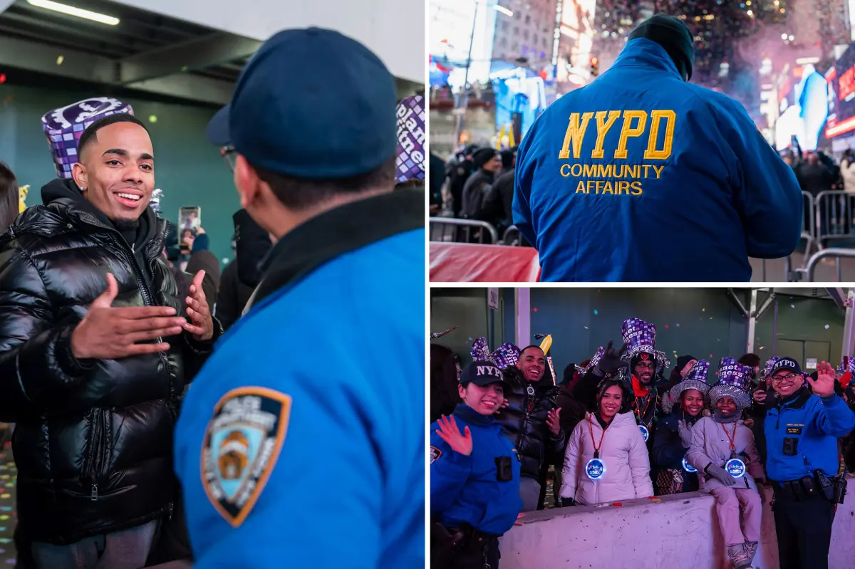 Police took many hearing and visually impaired teenagers to the New Year's Eve celebration in Times Square.
