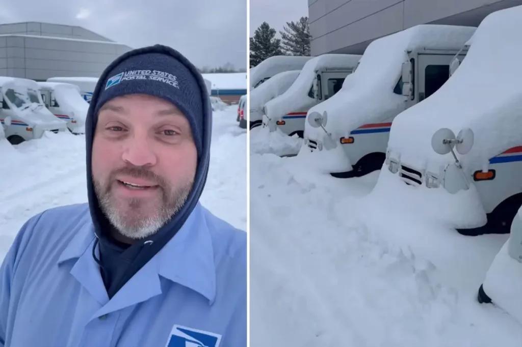 Postal worker Jason Thompson suspended for speaking out about 'harsh conditions' during Winter Storm Fern