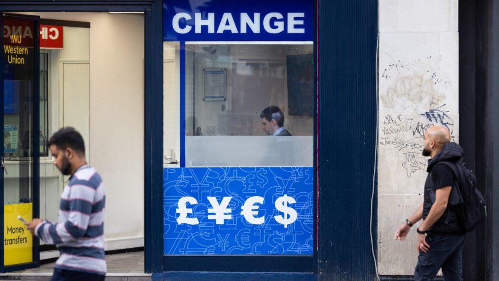 Pound approaches a five-year peak against the dollar