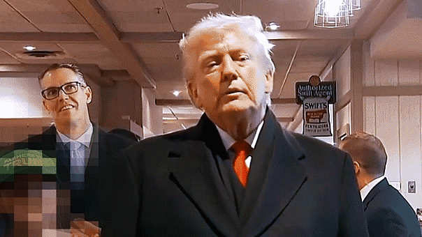 President Donald Trump labels ABC News as 'fake news' following a reporter's inquiry