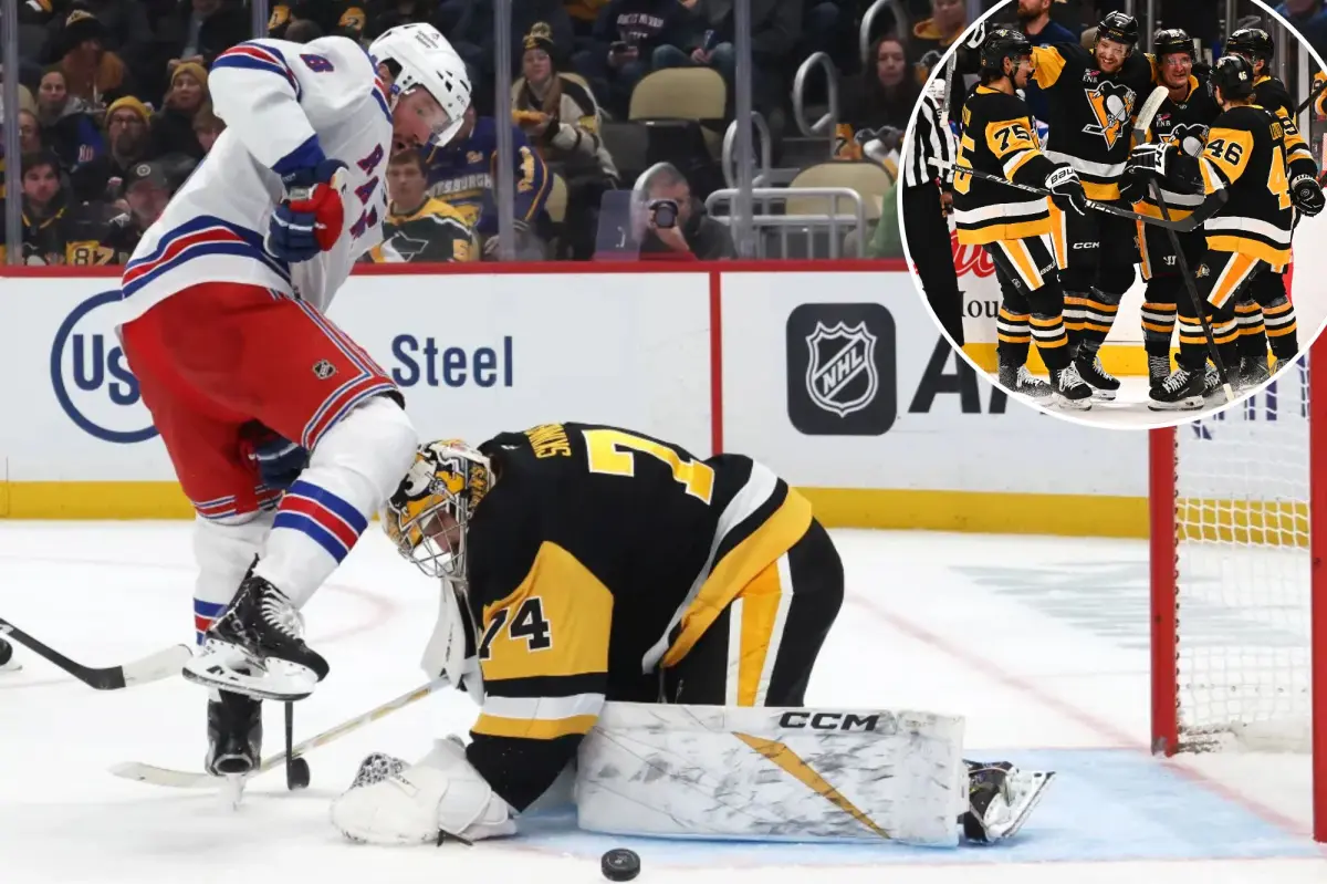 Rangers' slow beginning leads to defeat against Penguins