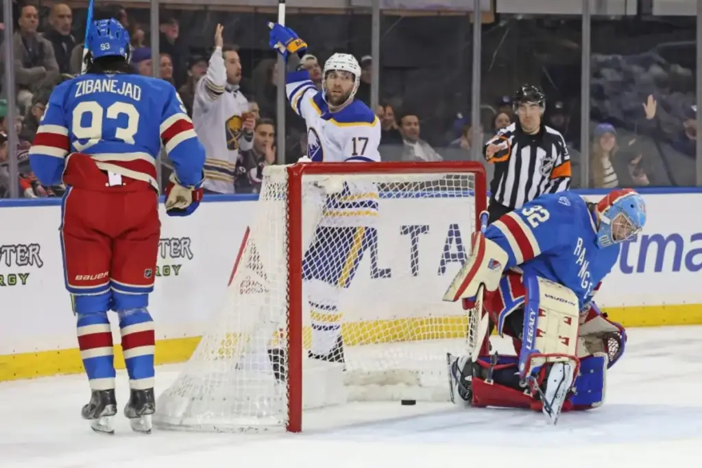 Rangers suffer sixth defeat in eight games during crucial period against Sabres