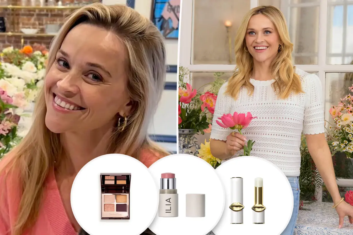 Reese Witherspoon reveals her top picks for skincare, makeup, and hair products