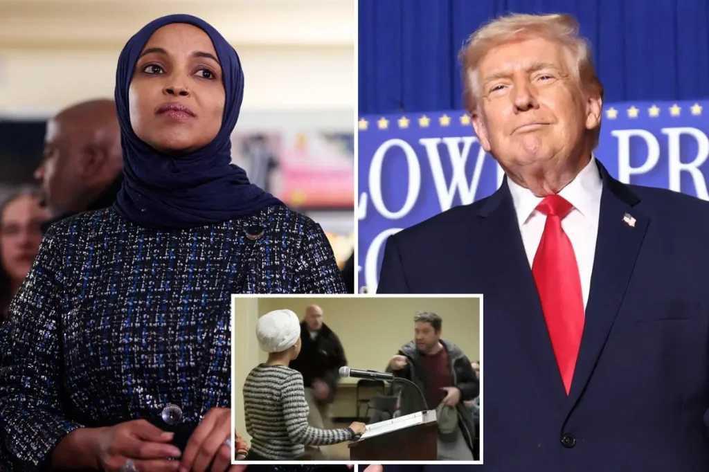 Rep. Ilhan Omar points to Trump as responsible for syringe attack: ‘So focused on me’