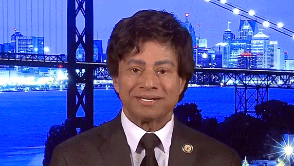 Rep Shri Thanedar challenged by Sean Hannity about his views on Trump's speech