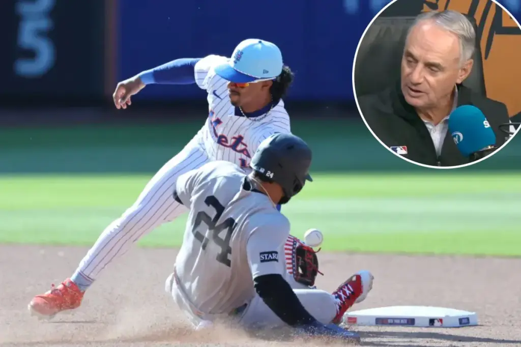 Rob Manfred discusses potential changes to MLB alignments.