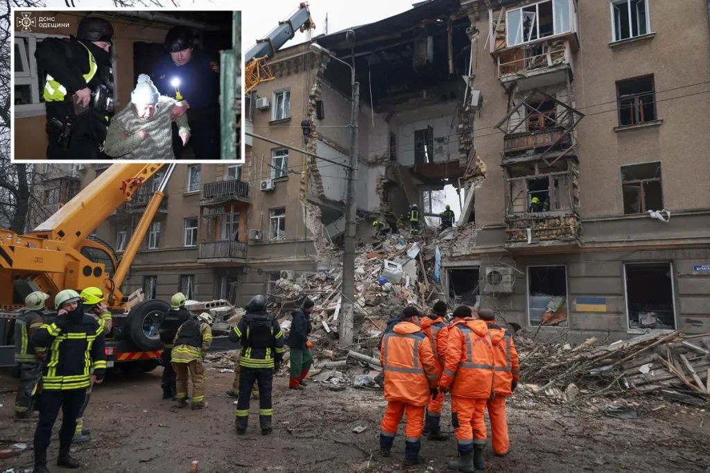 Russian drones strike Odesa, Ukraine, injuring 23 people, including children and a pregnant woman