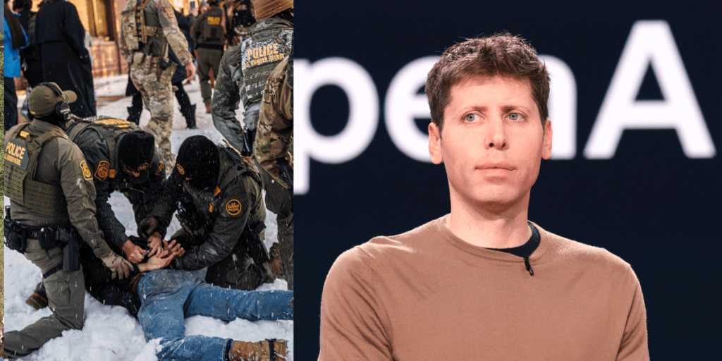 Sam Altman criticizes ICE in a message to OpenAI staff: 'What’s occurring … is excessive'