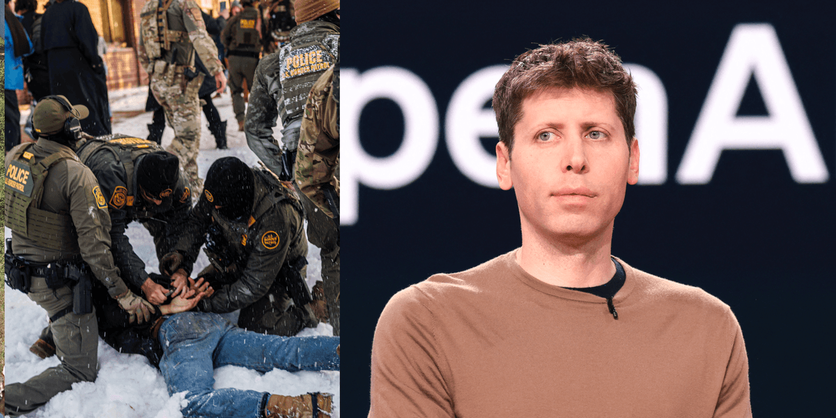 Sam Altman criticizes ICE in a message to OpenAI staff: 'What’s occurring … is excessive'