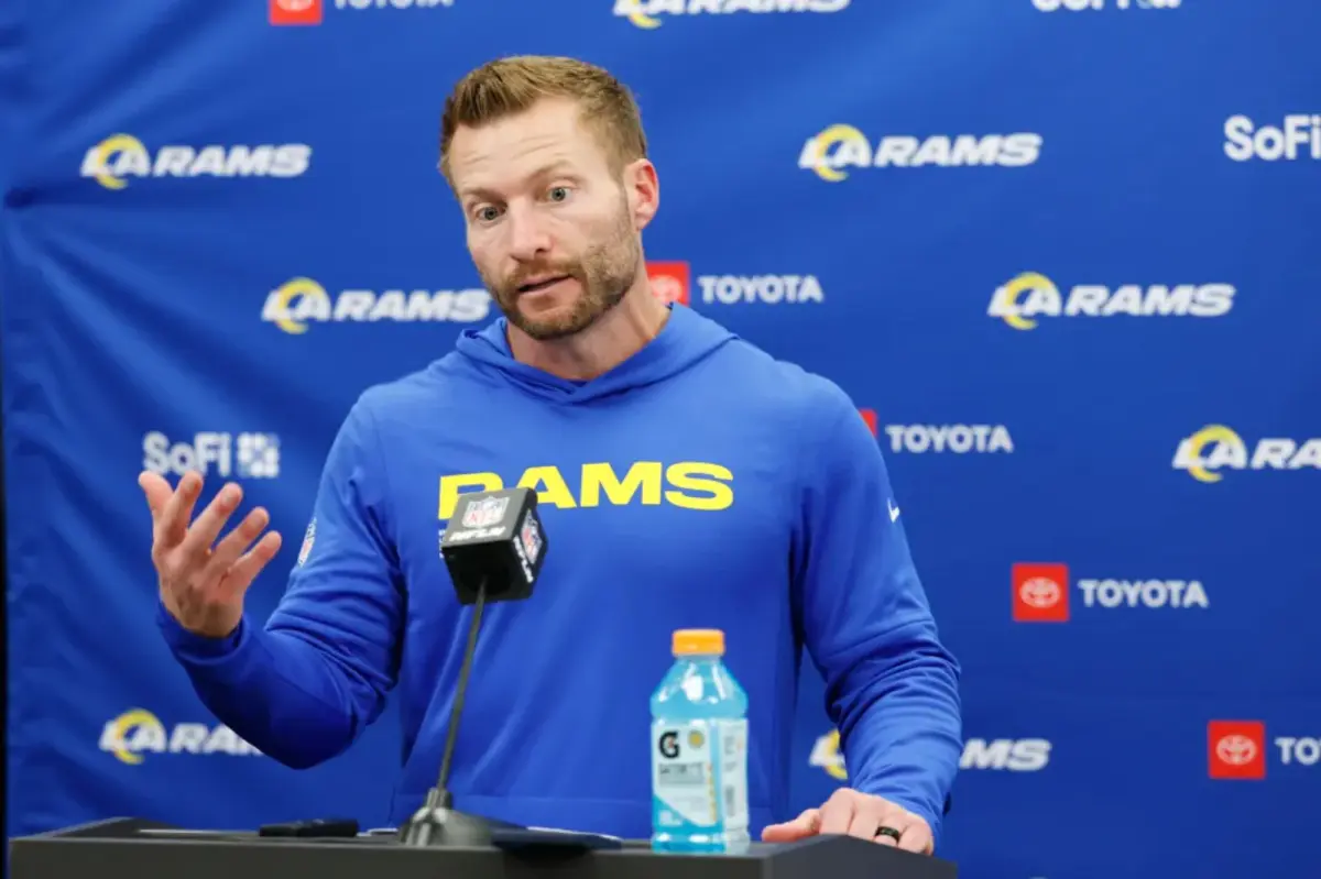 Sean McVay's reaction to the cold weather for the Rams-Bears matchup