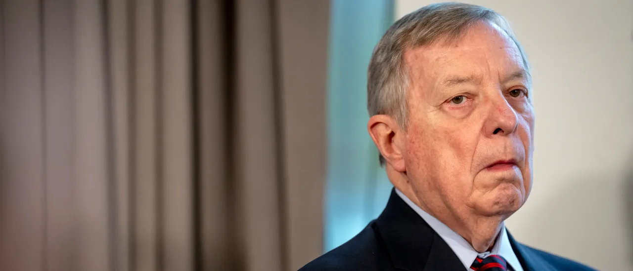 Sen. Dick Durbin Displays Poster of Alex Pretti, Which Turns Out to Be False